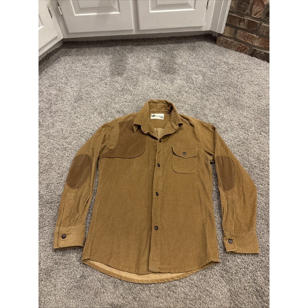 Vintage Levis Shirt Large Brown Corduroy Panatela Button Up 70's 80's Hunting